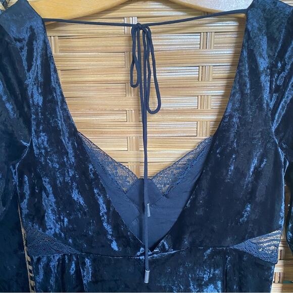 Free People Black Long Sleeve Bodycon Dress - Picture 6 of 12